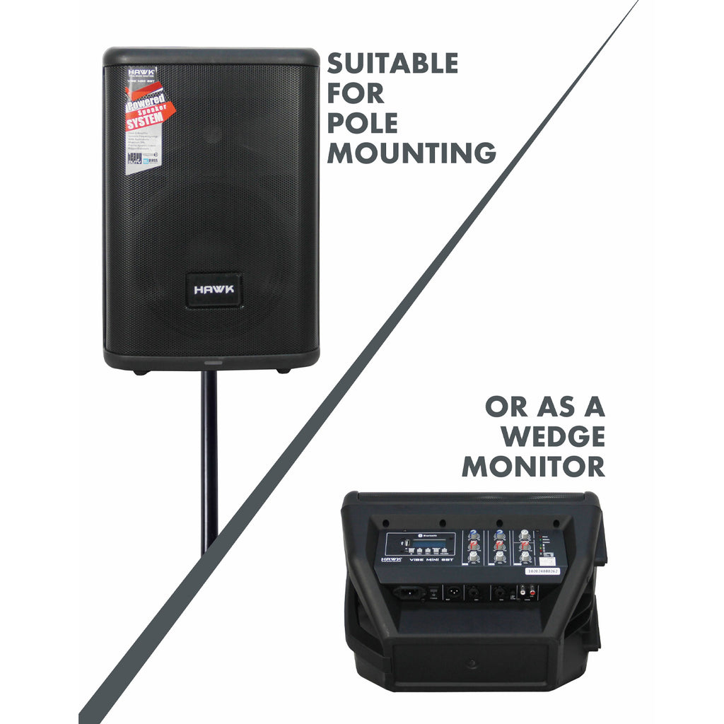 Hawk VIBE MINI 8BT 1800 Watts Battery Powered Portable Speaker