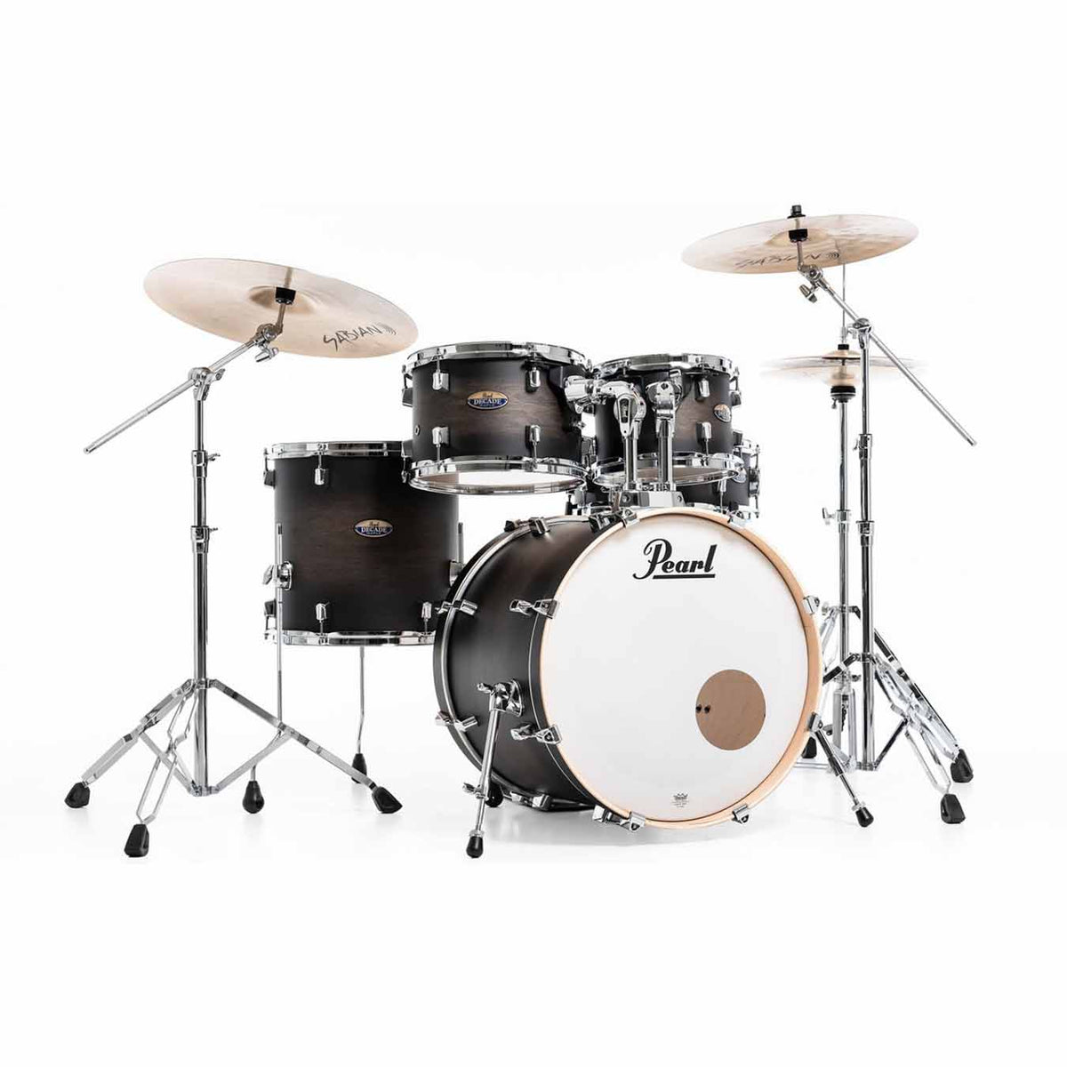 Pearl Decade Maple DMP925SP/C Hybrid Shell 5pcs Pack Drum set - Satin Black Burst