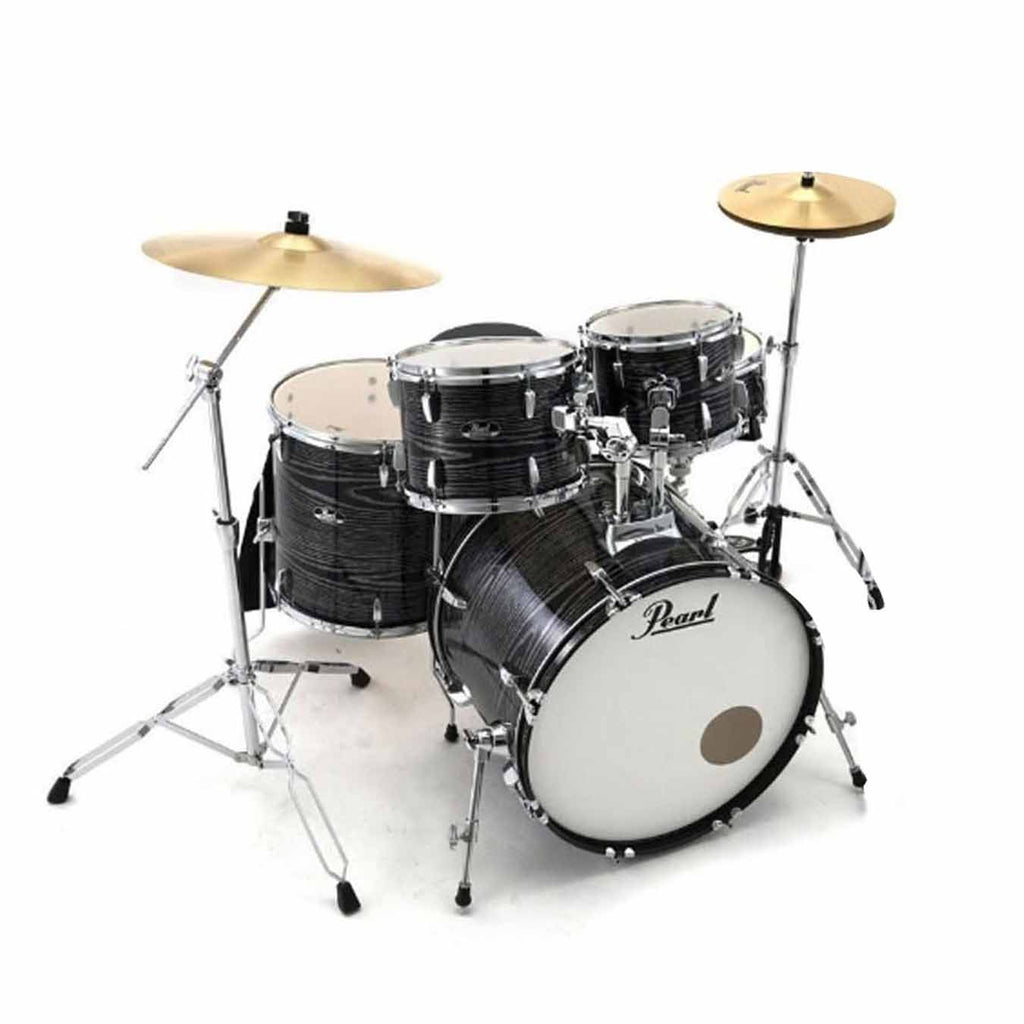Pearl Roadshow RS525SC 5 Pcs Acoustic Drum Set -Midnight Chrome Vortex