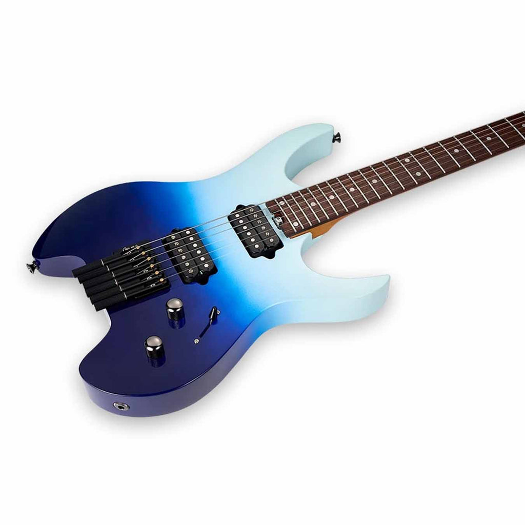 Mooer MHL 50 Headless Electric Guitar - Sky Blue Gradient