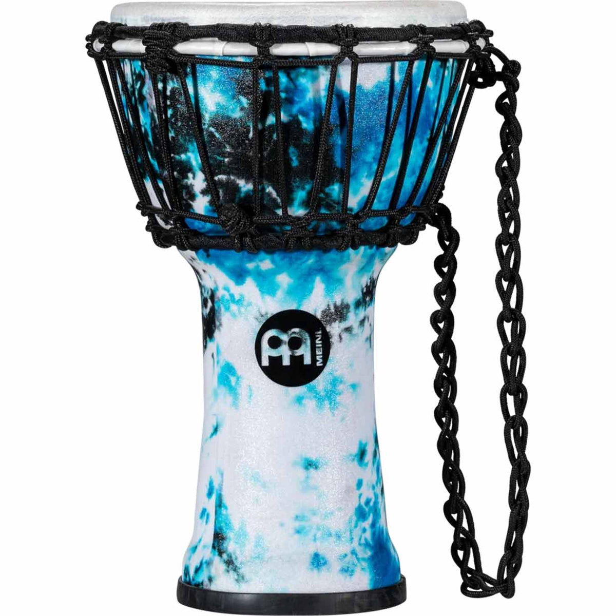 Meinl Jr. Series 7 inch Synthetic Djembe, Galactic Blue Tie Dye - JRD-GB
