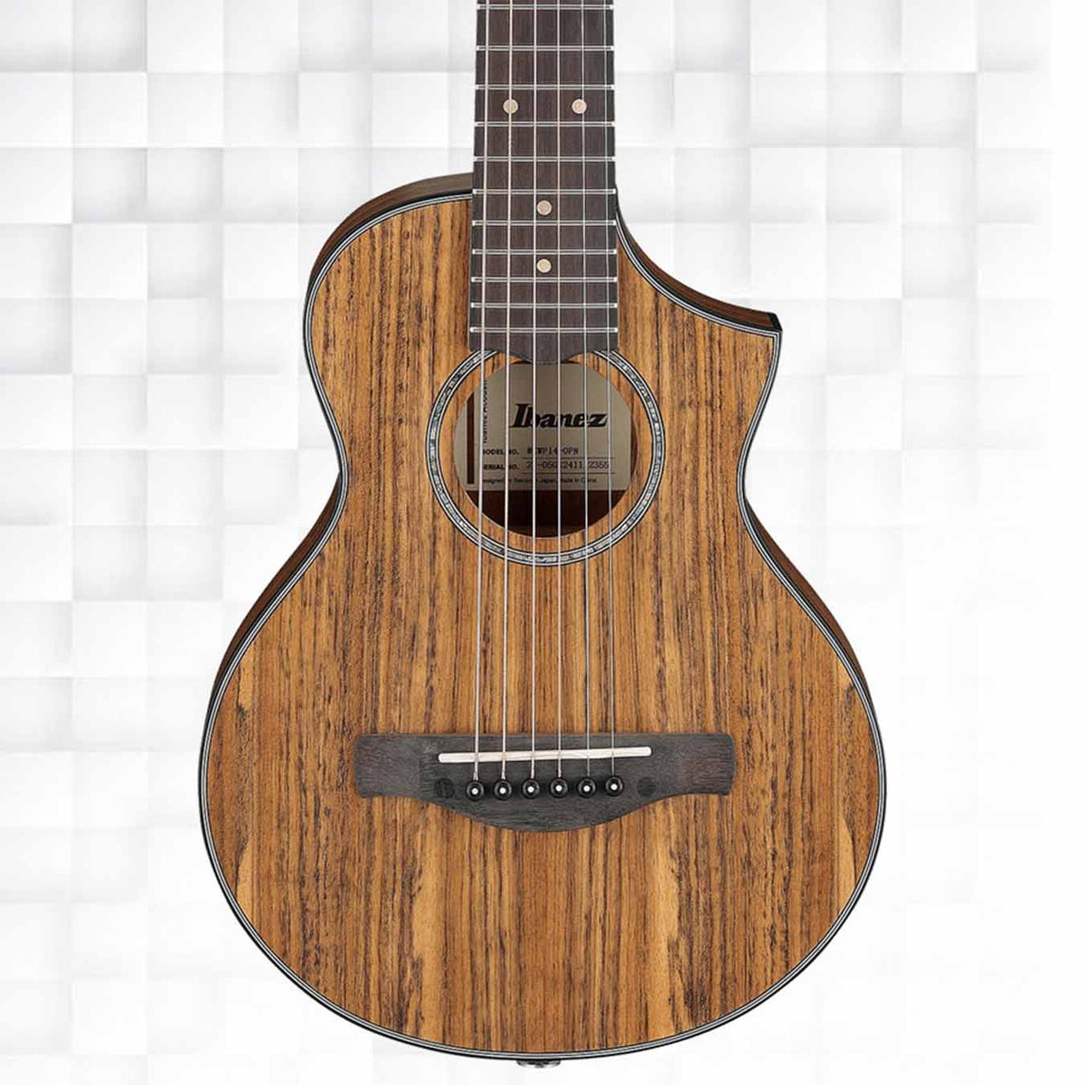 Ibanez EWP14WB OPN Cutaway Tenor Style Piccolo Acoustic Guitar - Open Pore Natural