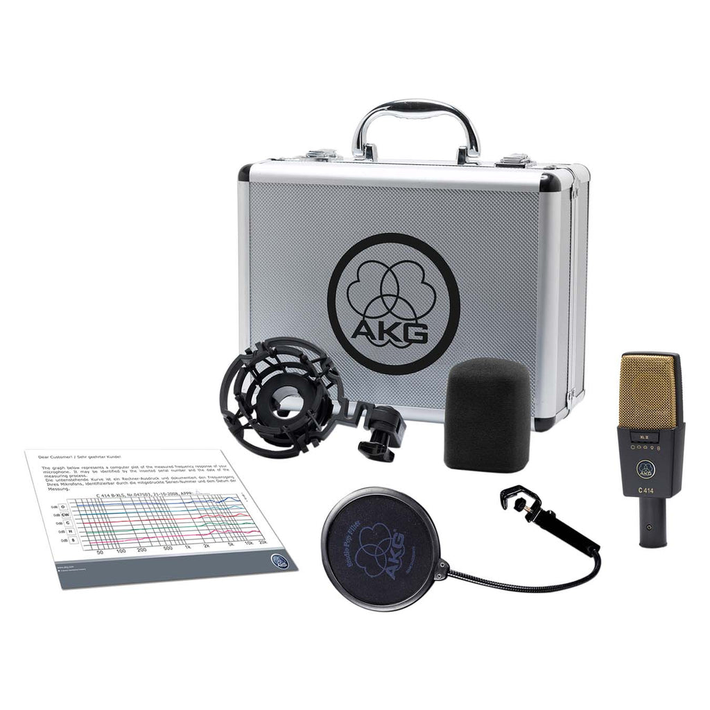 AKG C414 XLII Reference Multi-Pattern Large-Diaphragm Condenser Microphone