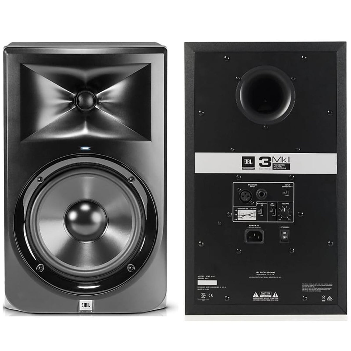 JBL 308P MkII Powered 8 Inch Two-Way Studio Monitor-pair