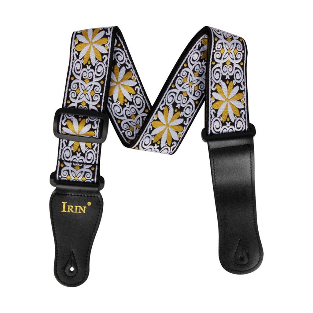 Irin Rockyou woven Guitar Strap for Acoustic Electric & Bass Guitars / heavy metal pattern