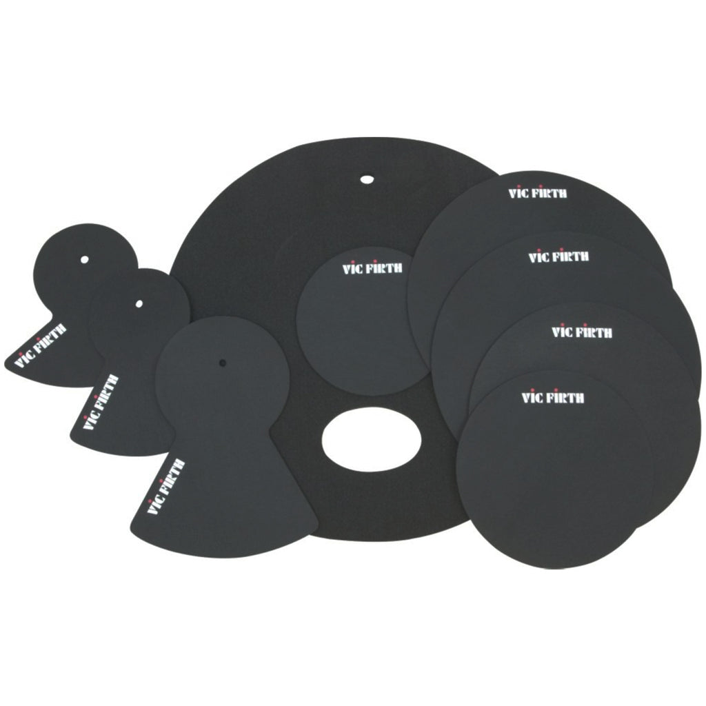 Vic Firth DRUM & CYMBAL MUTE PREPACK – 10”-12”-14”(2)-22