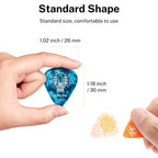 Donner Celluloid Guitar Picks 16 Pack with Tin Box includes Thin, Medium, Heavy & Extra Heavy Picks, for Acoustic Guitar Elec