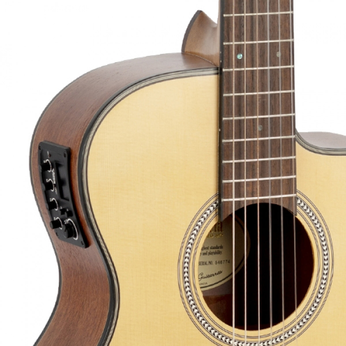 Valencia VA434CE 4/4 Size Auditorium Classical Guitar Natural