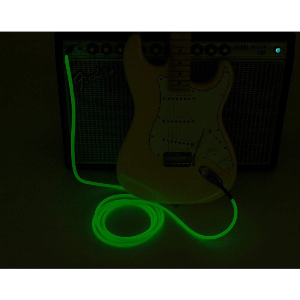 Fender PROFESSIONAL SERIES GLOW IN THE DARK CABLES - 3m - Green