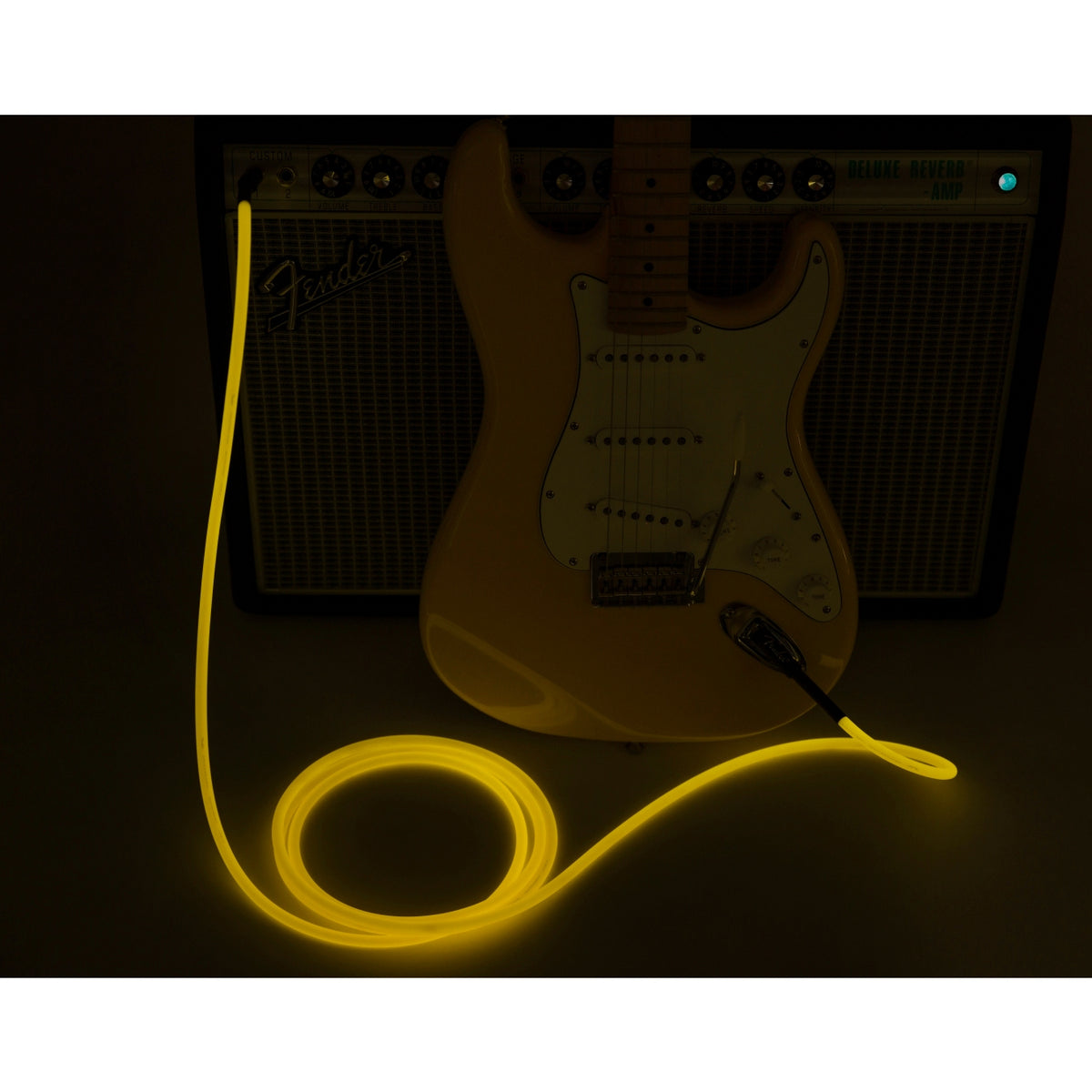 Fender PROFESSIONAL SERIES GLOW IN THE DARK CABLES - 3m - Orange