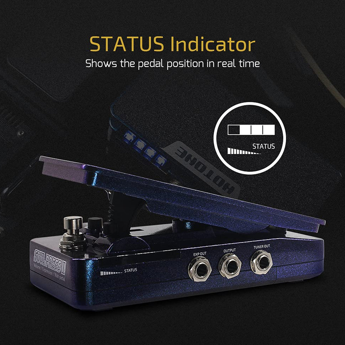 Hotone Soul Press II Expression/Wah Pedal