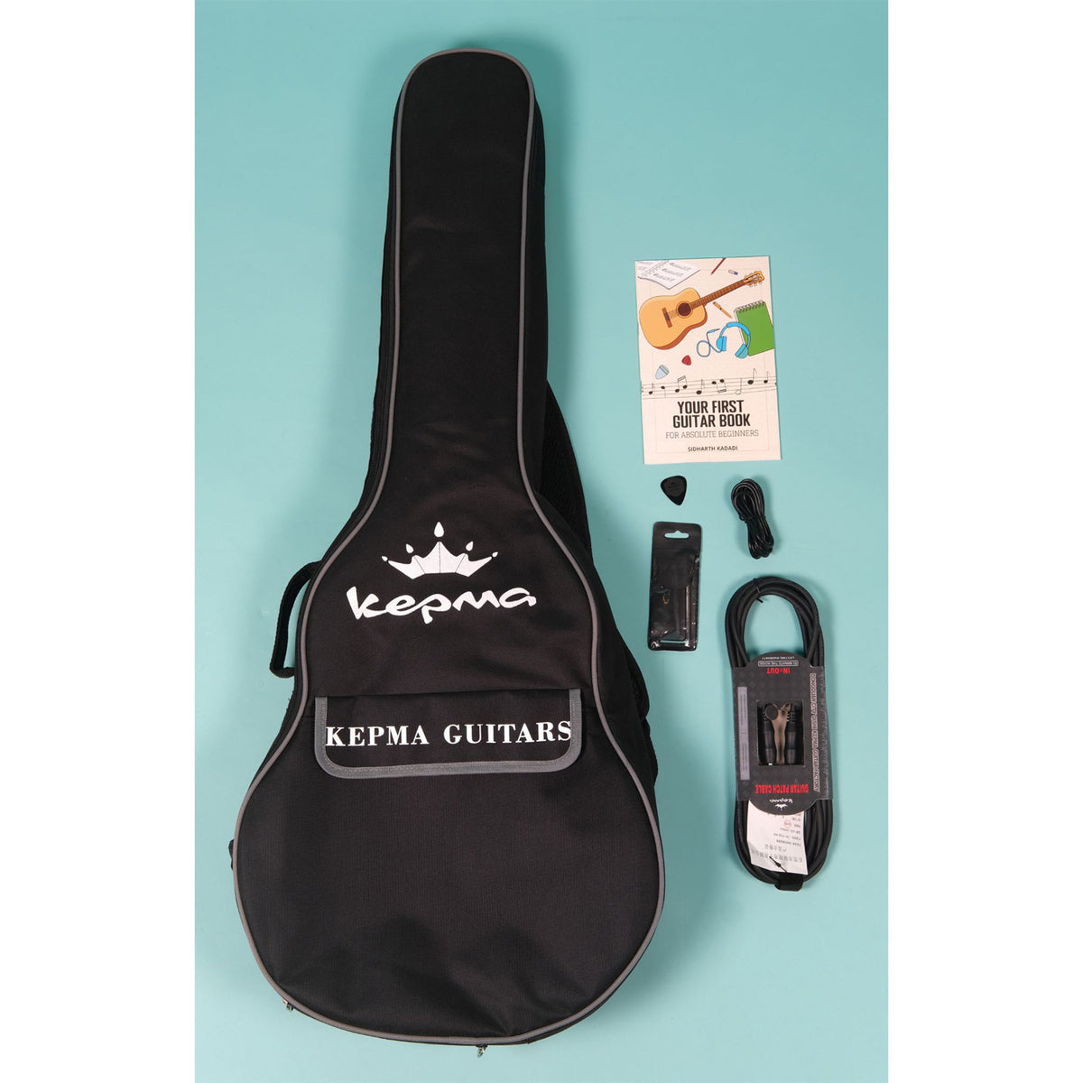 KEPMA EDC-E Semi- Acoustic Guitar - Black Matt