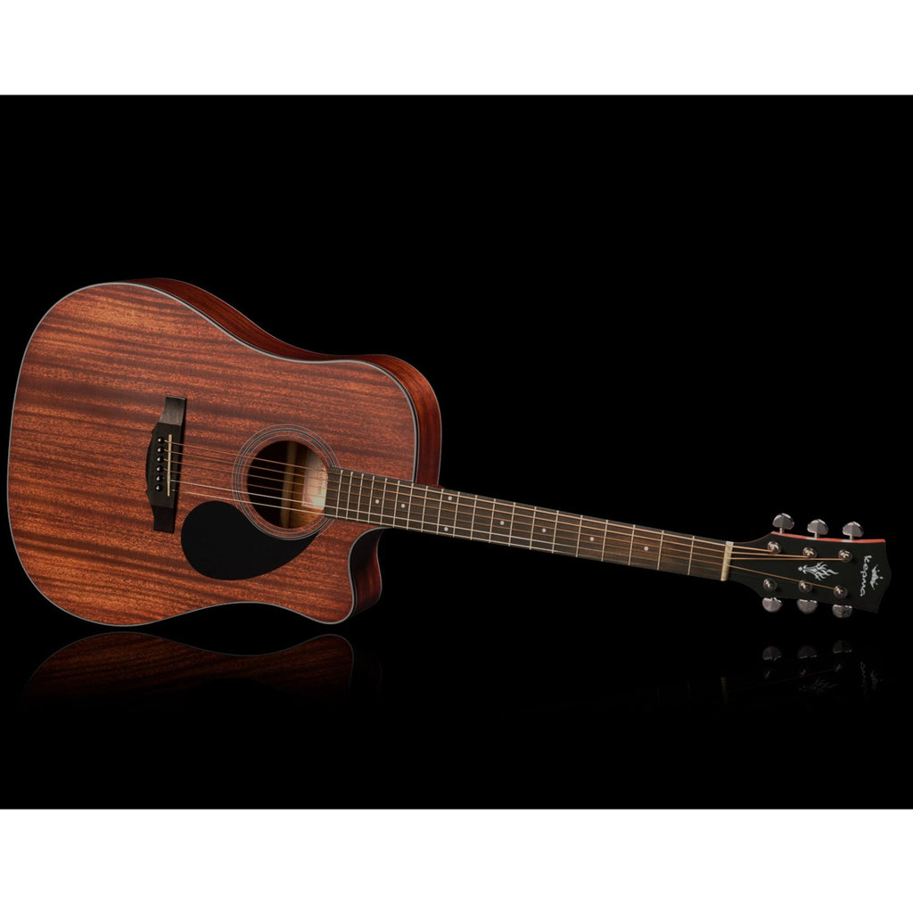 Kepma EDC-E Semi Acoustic Guitar - All Mahagony