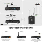 DIGIMORE UHF Wireless in-Ear Monitor System with Earphones D-850