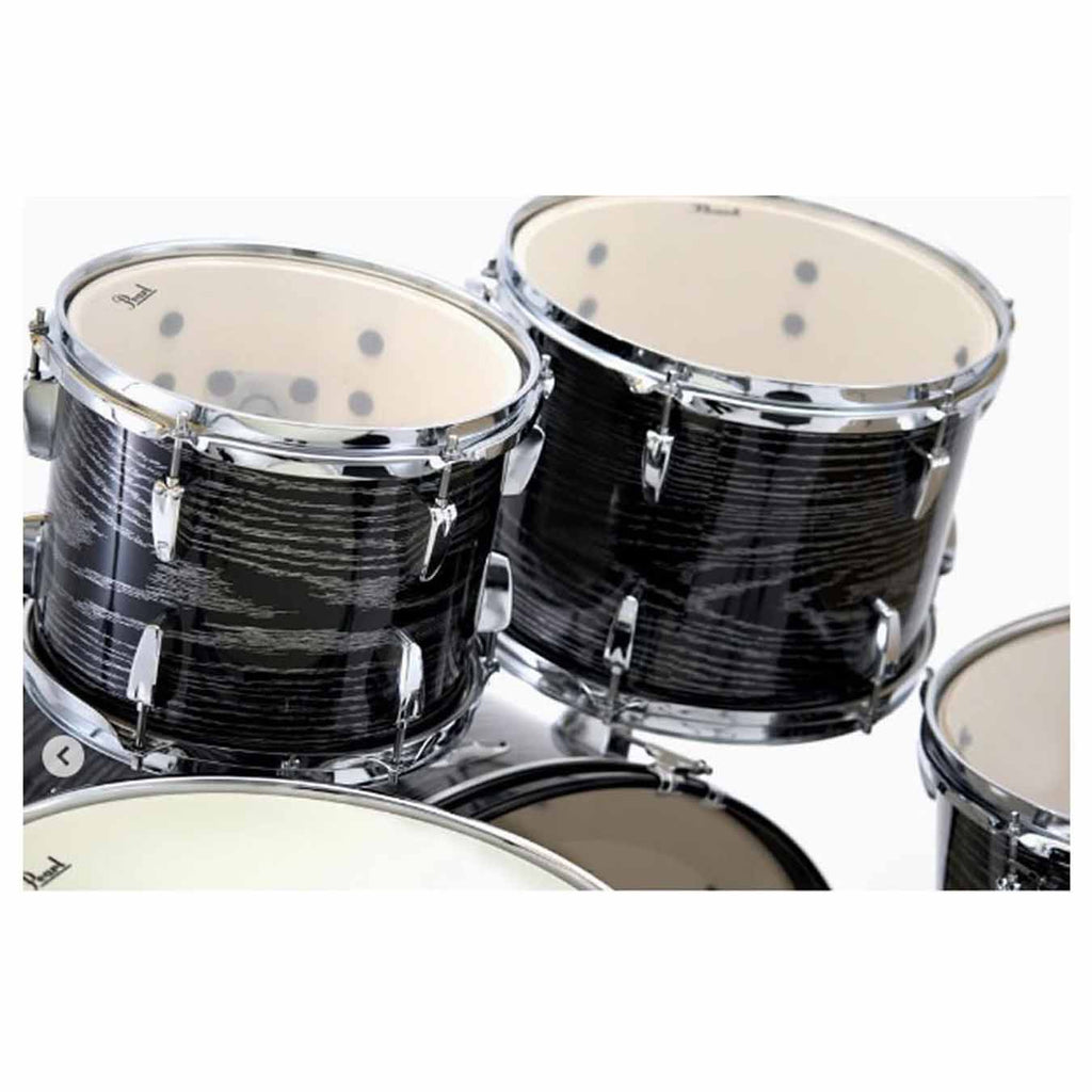 Pearl Roadshow RS525SC 5 Pcs Acoustic Drum Set -Midnight Chrome Vortex