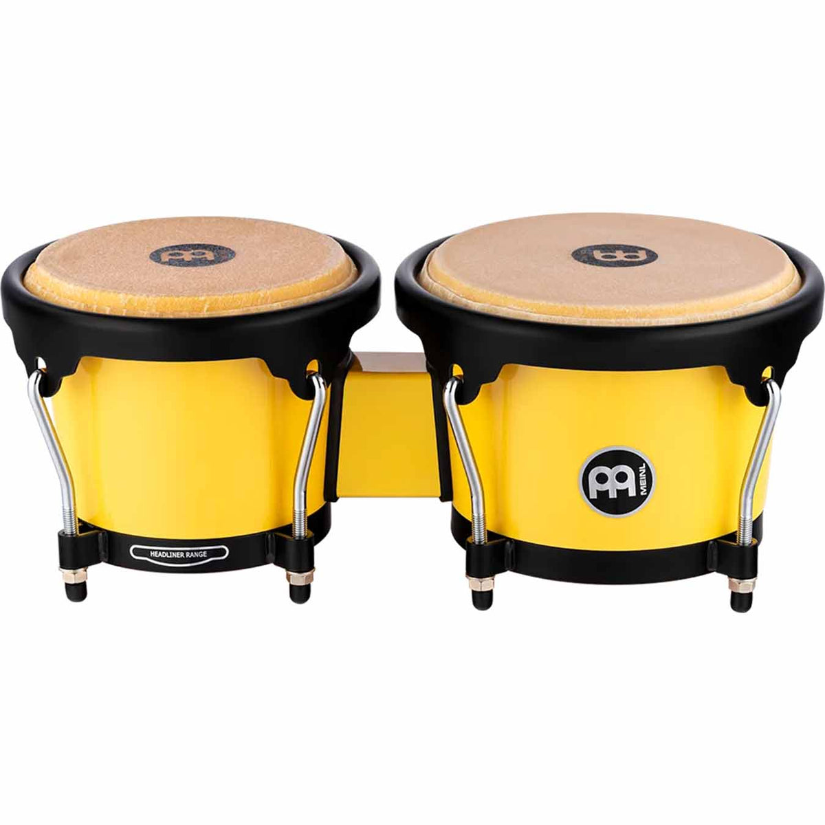 Meinl Journey Series Bongo Molded ABS Bongo, Illuminating Yellow - HB50IY