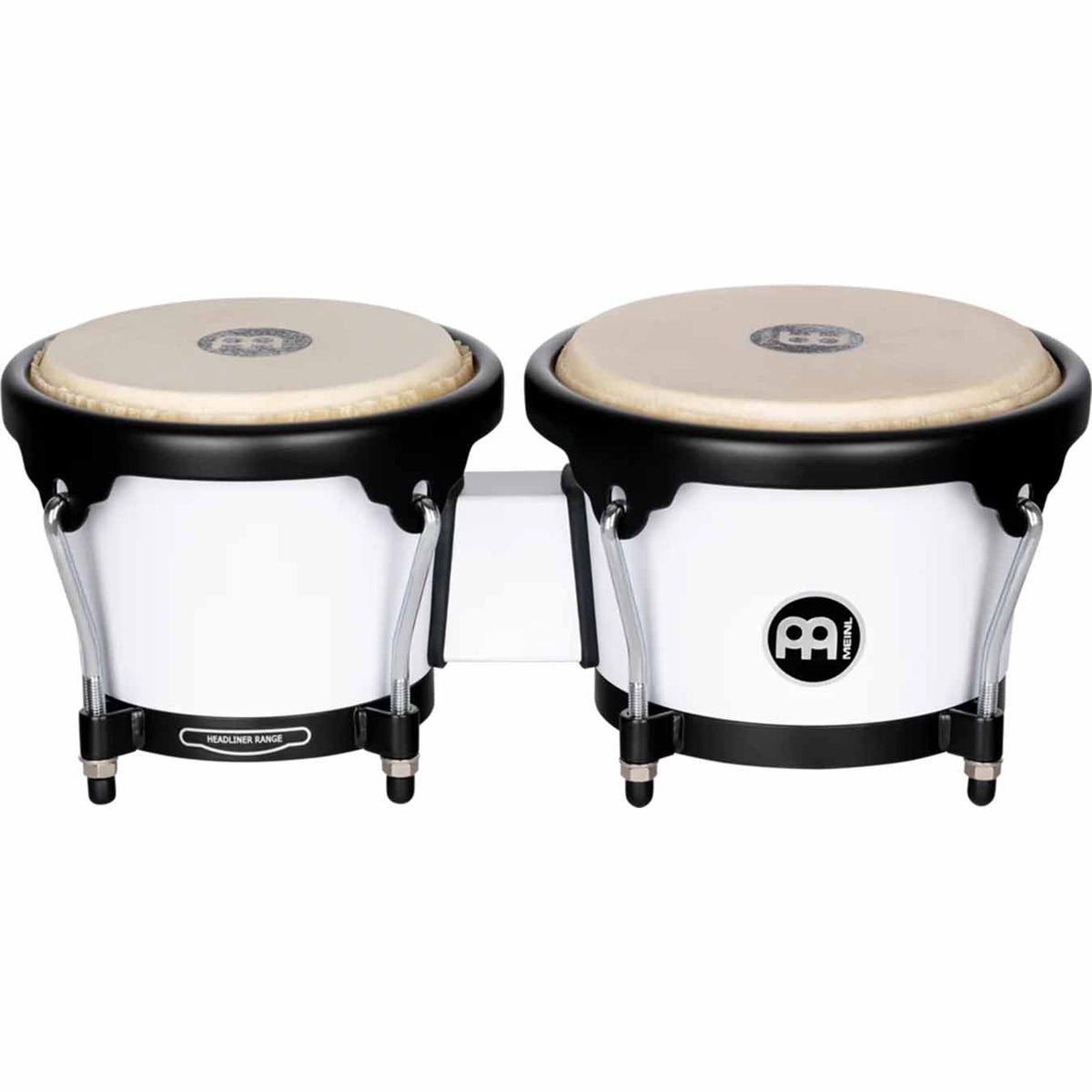 Meinl Journey Series Bongo Molded ABS Bongo, Bright White - HB50WH