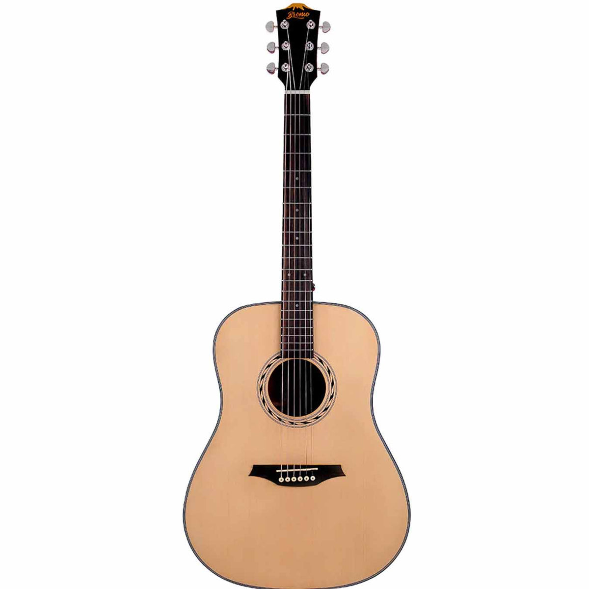 Bromo BAB1 Dreadnought Acoustic Guitar-Natural
