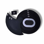 Drumistan Drum Mute Pad Kit, 9-Piece Black, Silent Training Set with Multiple Sizes (10,12,14,16) shell set + 3 cymbals set +