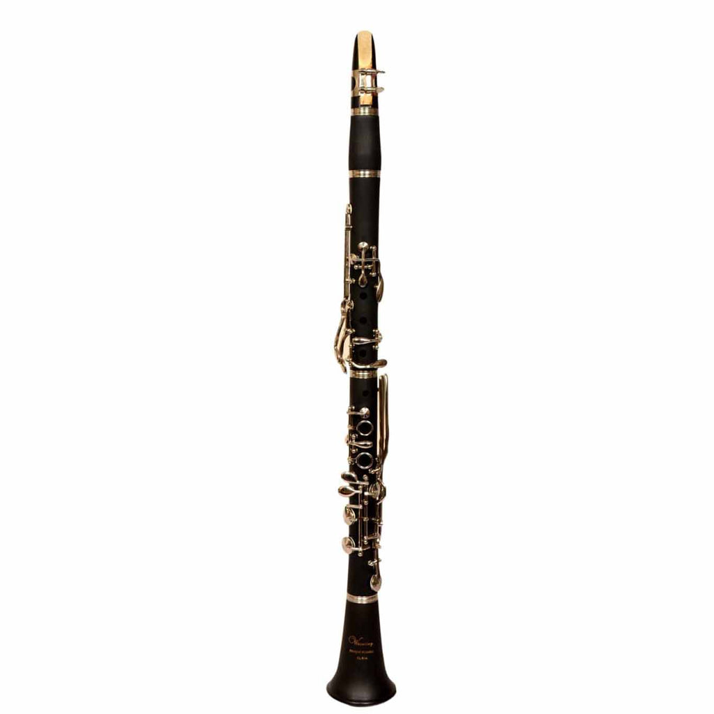Waxwing 14 Key Professional Bb matte finish nickel plated keys clarinet. with box.