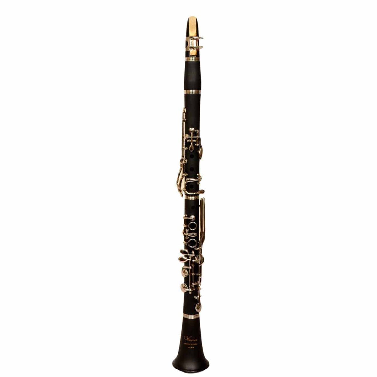 Waxwing 14 Key Professional Bb matte finish nickel plated keys clarinet. with box.