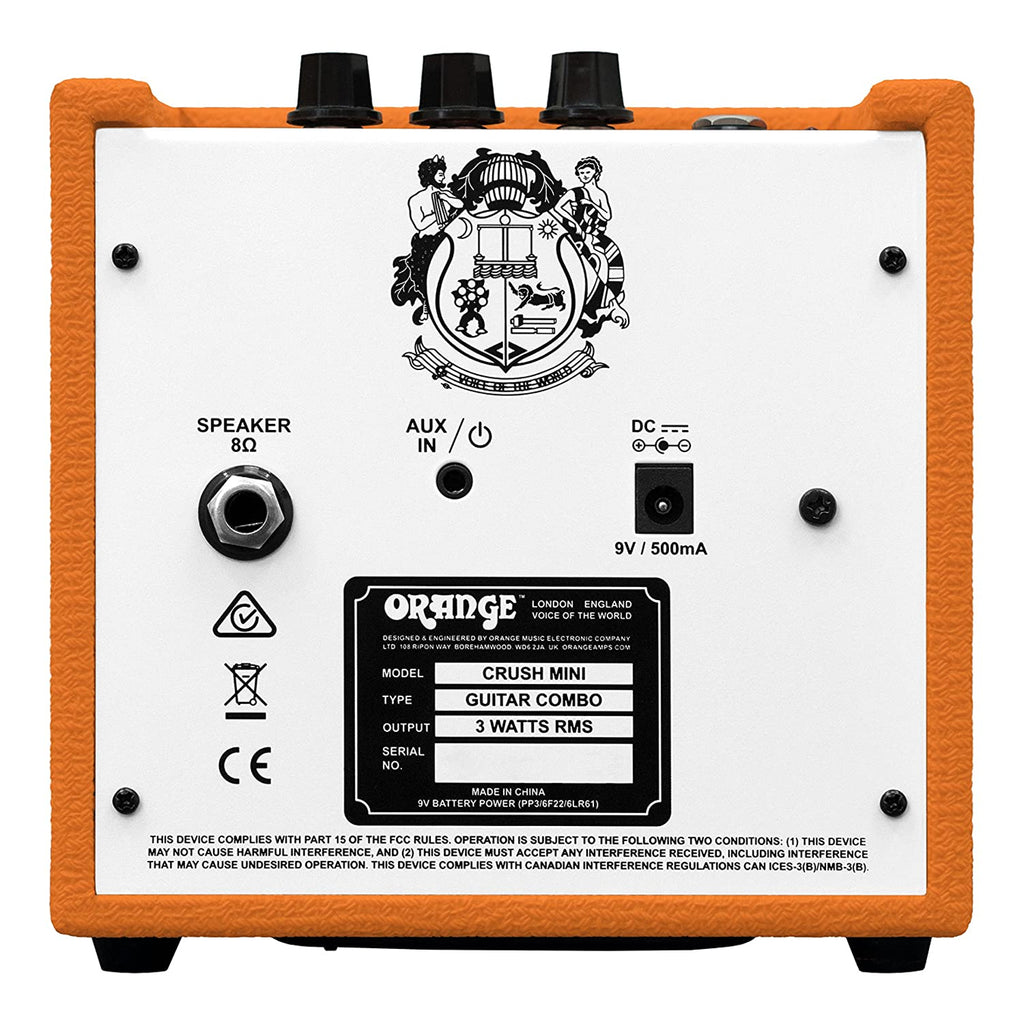 Orange Crush Mini 3-watt Mini Amp Black