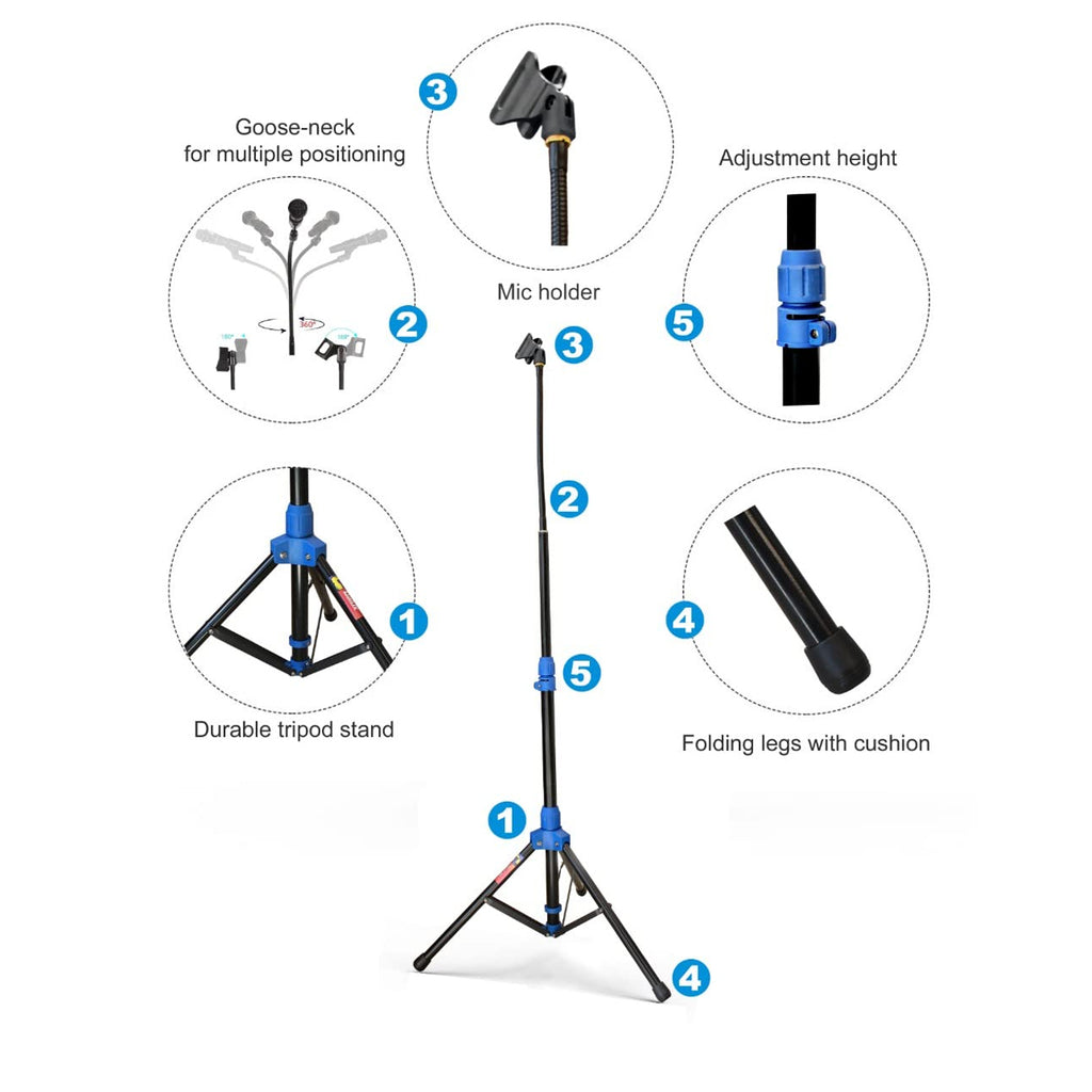 Galux GMP-610 Gooseneck Mic Stand