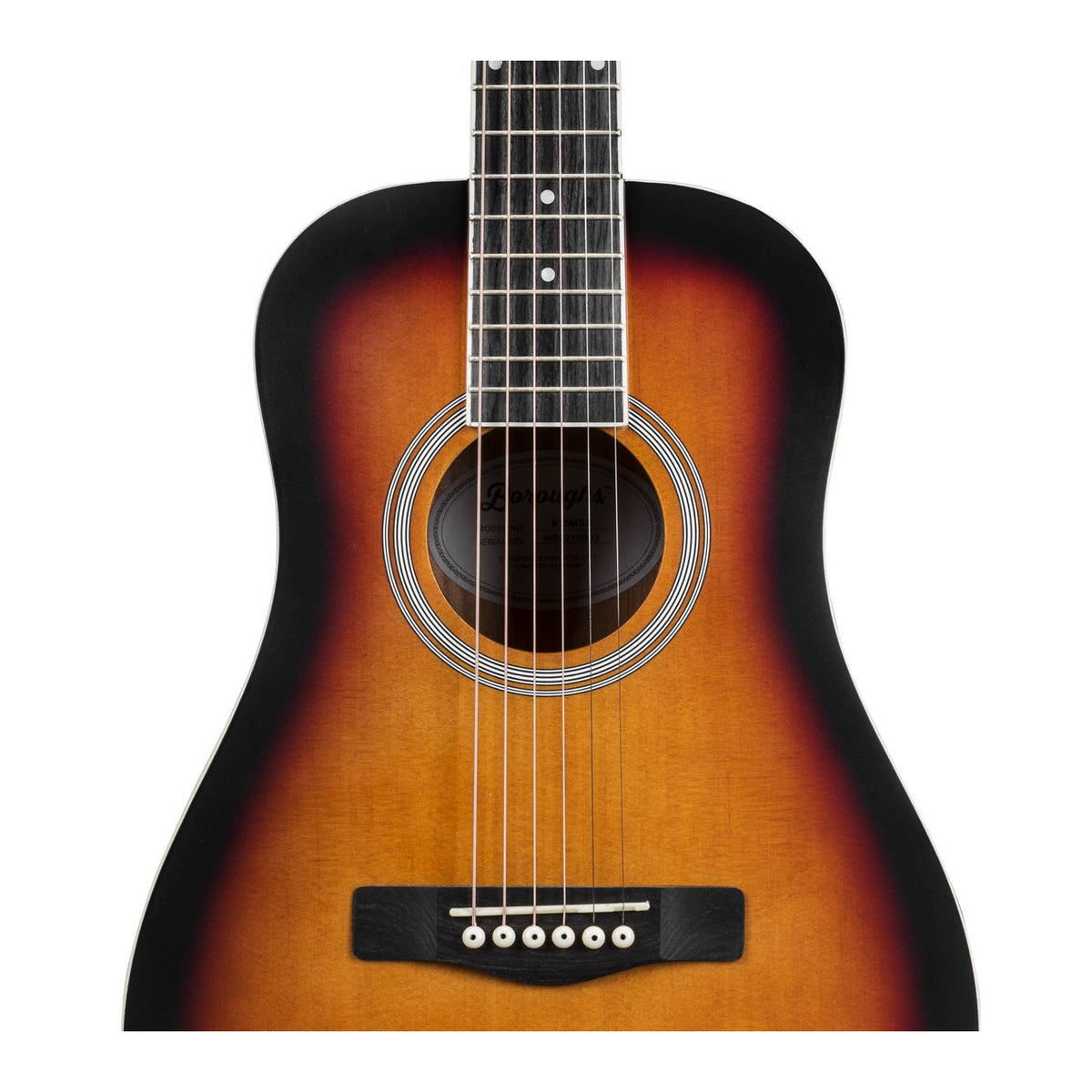 Boroughs B15MNT 3/4 Size Acoustic Guitar - Sunburst