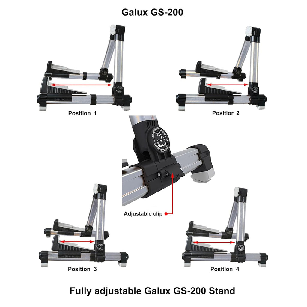 Galux GS-200 Guitar Stand - Silver