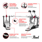 Pearl Eliminator Solo Series P1032R Red Double Pedal