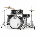 Pearl Roadshow RS525SC 5 Pcs Acoustic Drum Set -Midnight Chrome Vortex