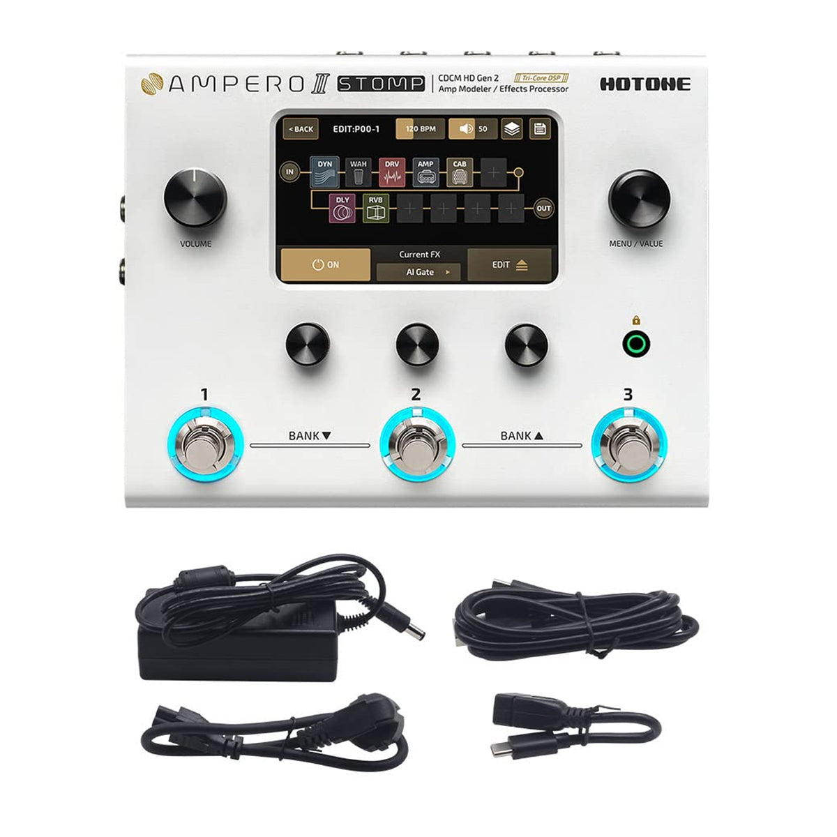 Hotone Ampero II Stomp Amp Modeler MP300