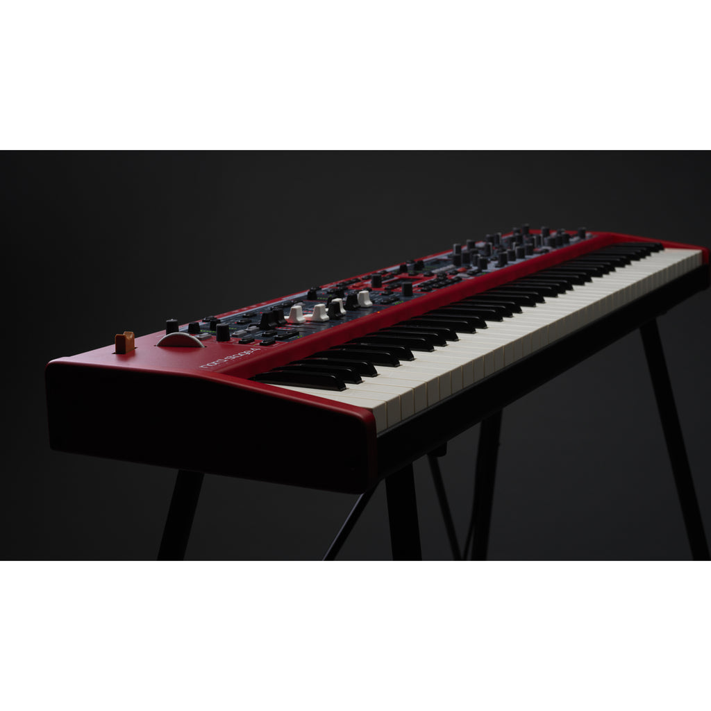 Nord Stage 4 88-key weighted triple sensor keybed with aftertouch and physical drawbars with LED