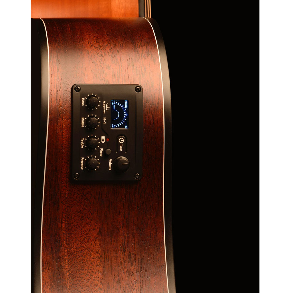 Kepma EDC-E Semi Acoustic Guitar - All Mahagony