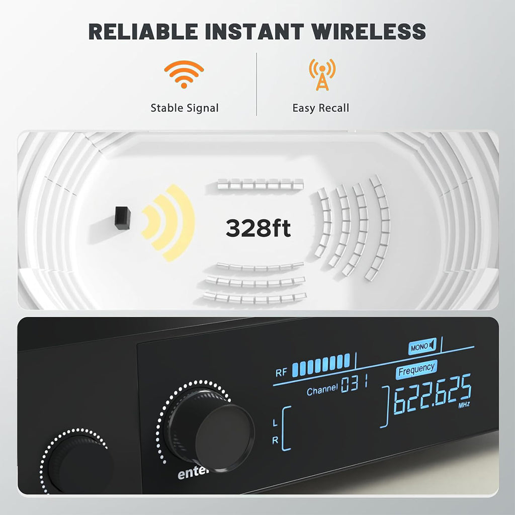 DIGIMORE UHF Wireless in-Ear Monitor System with Earphones D-850