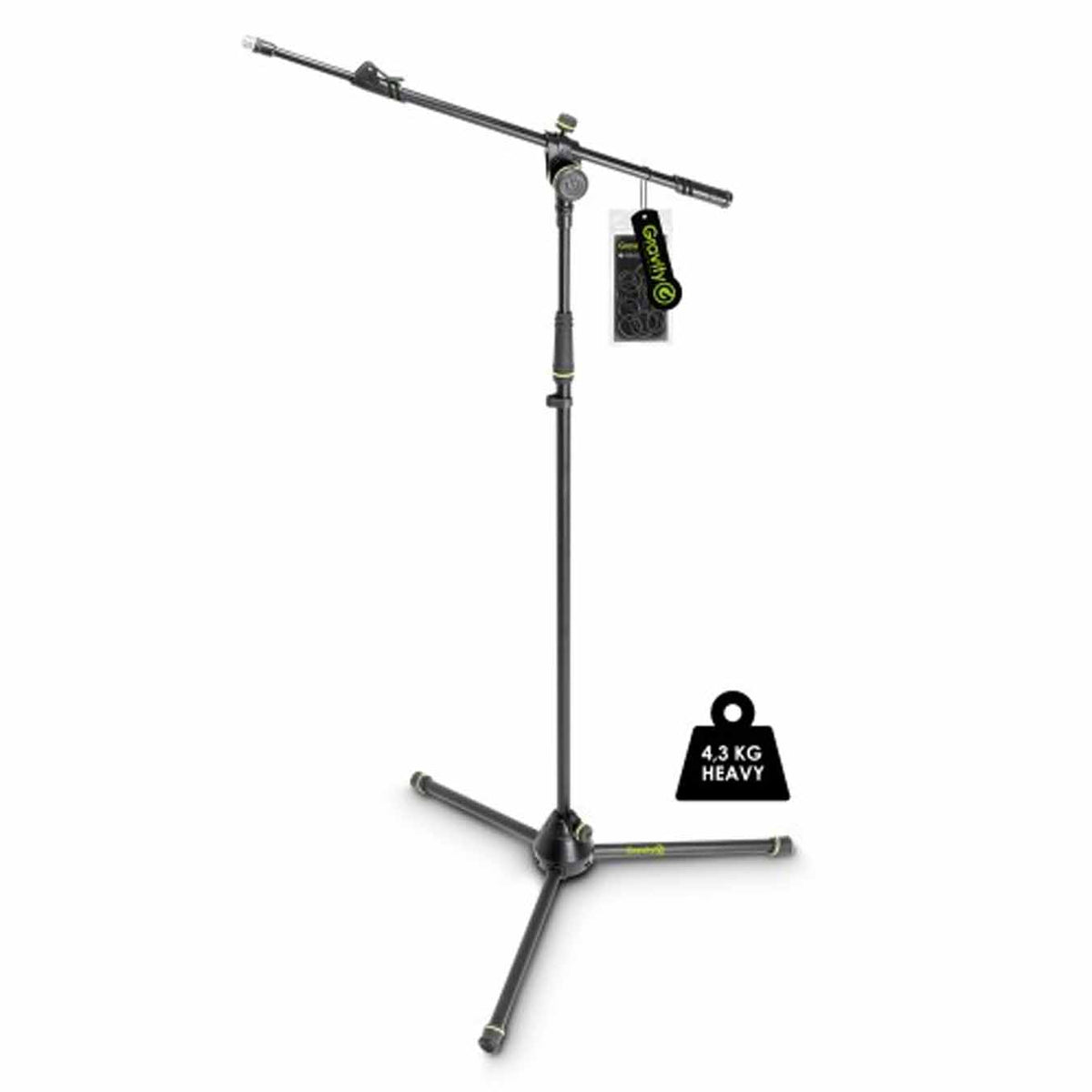 Gravity MS 4322 HDB Heavy Duty Microphone Stand, Tripod, 2-Point Telescopic Boom