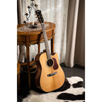Cort GOLD DC6 Semi Acoustic Guitar with Carry Bag - Natural