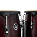 LP City Series Wood Conga Set with Stand 10inch(25.40 cm) & 11inch(27.94 cm)-Dark Wood LP646NY-DW