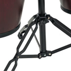 LP City Series Wood Conga Set with Stand 10inch(25.40 cm) & 11inch(27.94 cm)-Dark Wood LP646NY-DW