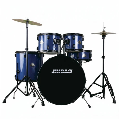 Jinbao JBP2211A Professional Drum Kit-Blue